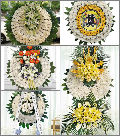 广东江门市鹤山市古劳镇下六村花圈速递