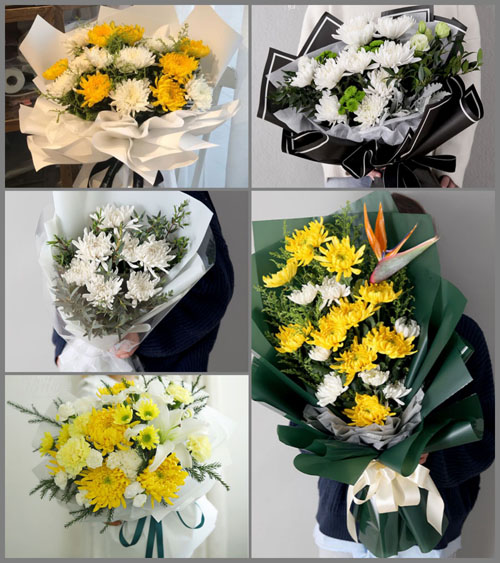 广东江门市鹤山市古劳镇下六村白事花束代送